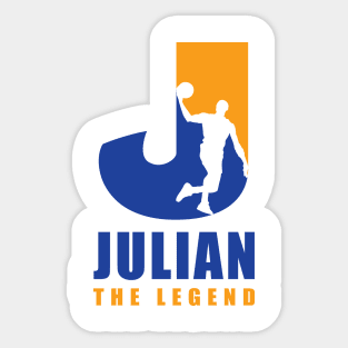 Julian Custom Player Basketball Your Name The Legend Sticker